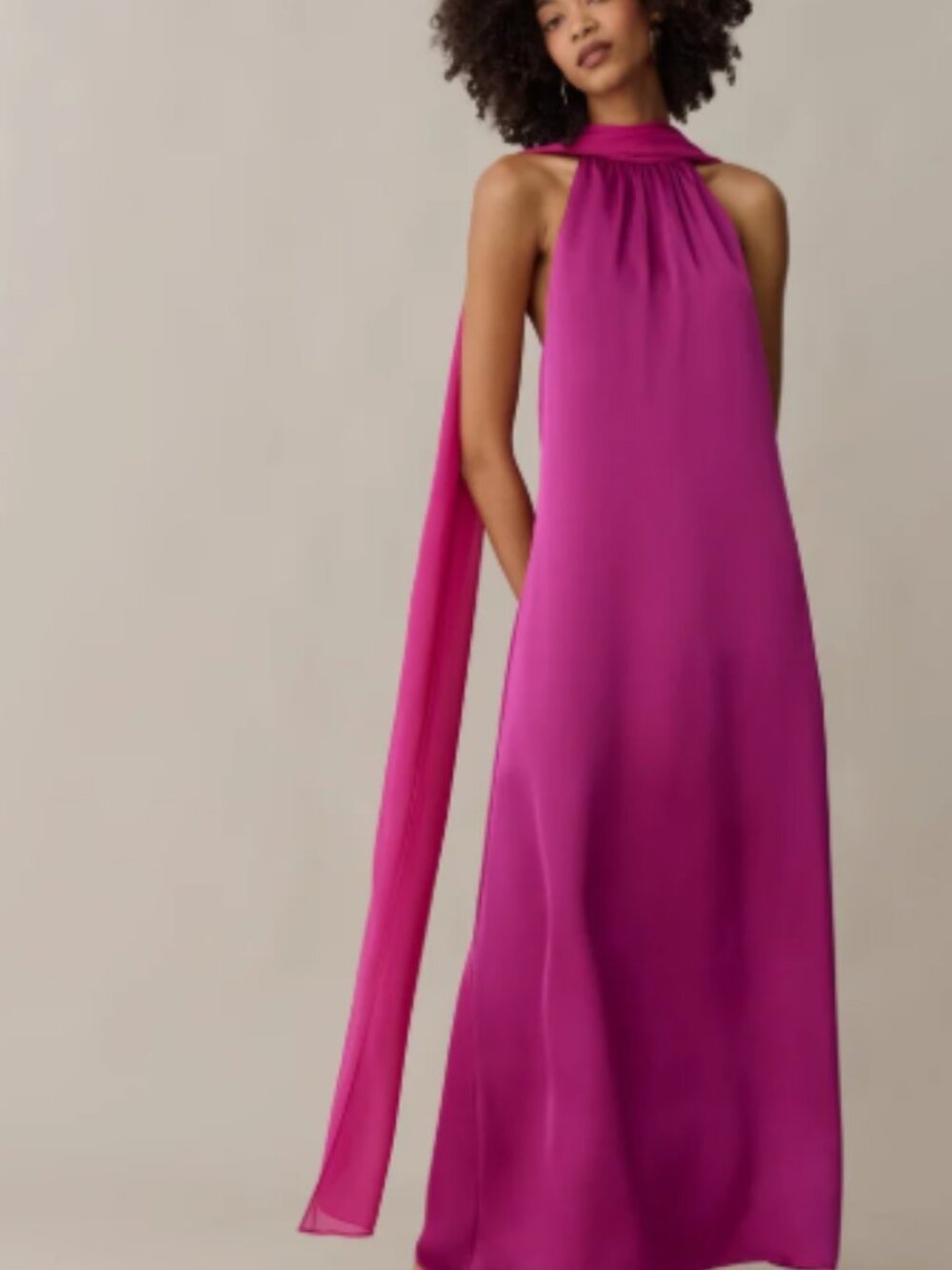 o.p.t. Alessia Halter Maxi Dress Orchid sz s
